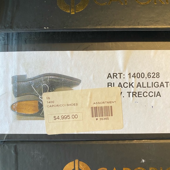 CAPORICCI 1400 genuine alligator shoes art:1400 - Picture 2 of 13